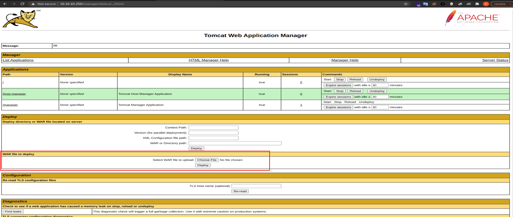 HTB Seal WriteUp - Tomcat deploy